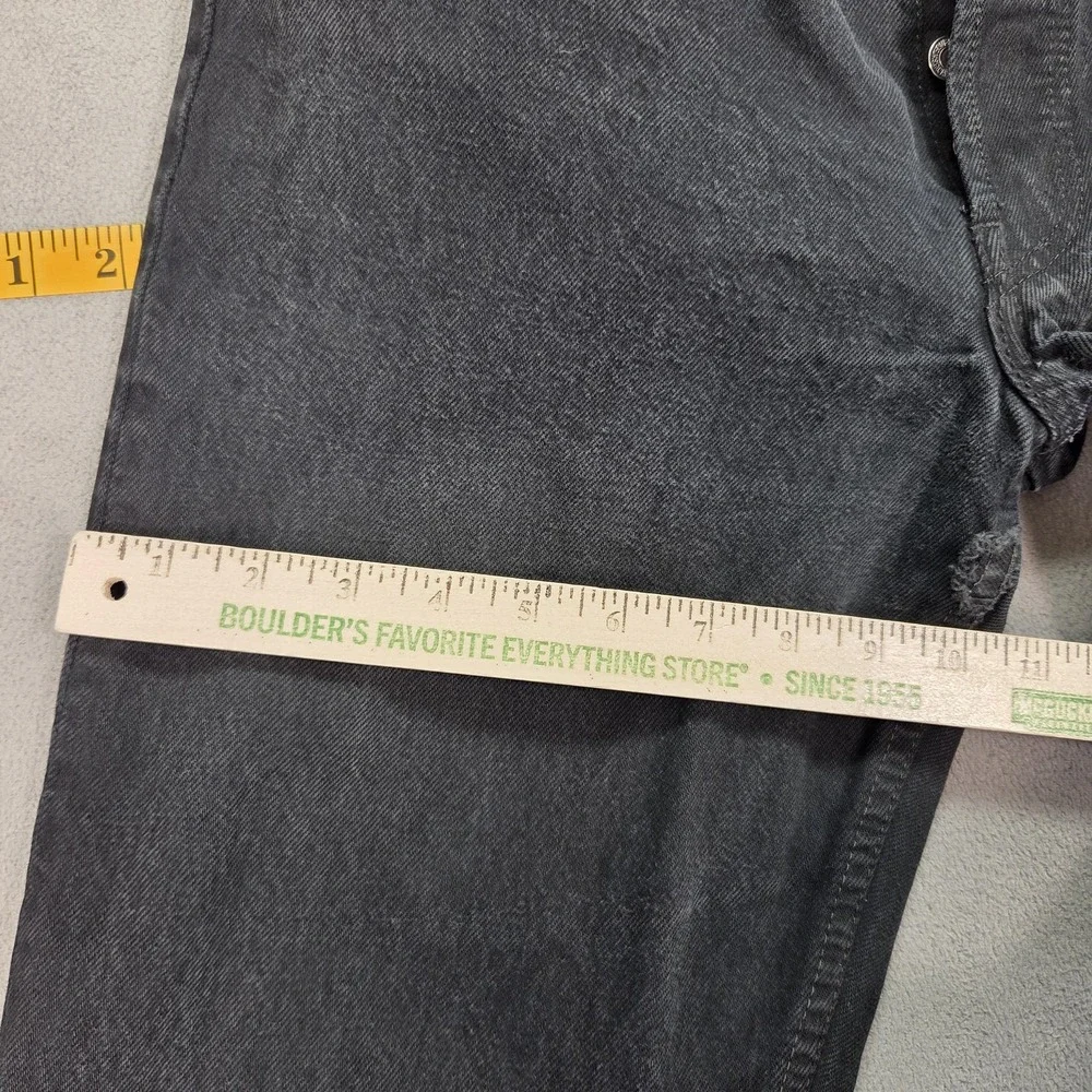 Levis Jeans Mens Black Straight Denim Faded‎ Wash Red Tab Mid Rise Fits 30x27